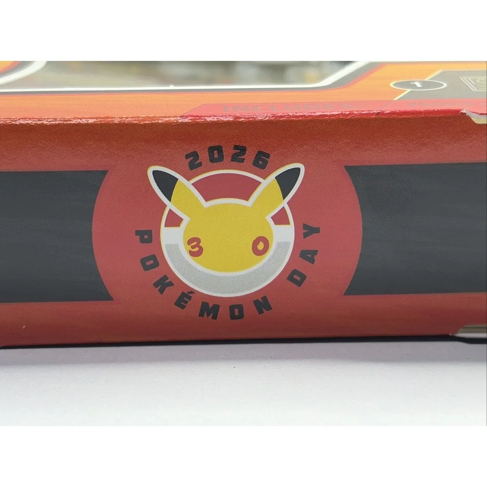 2026 Pokemon Day 30th anniversary box Pikachu promo card, coin & 3 booster packs